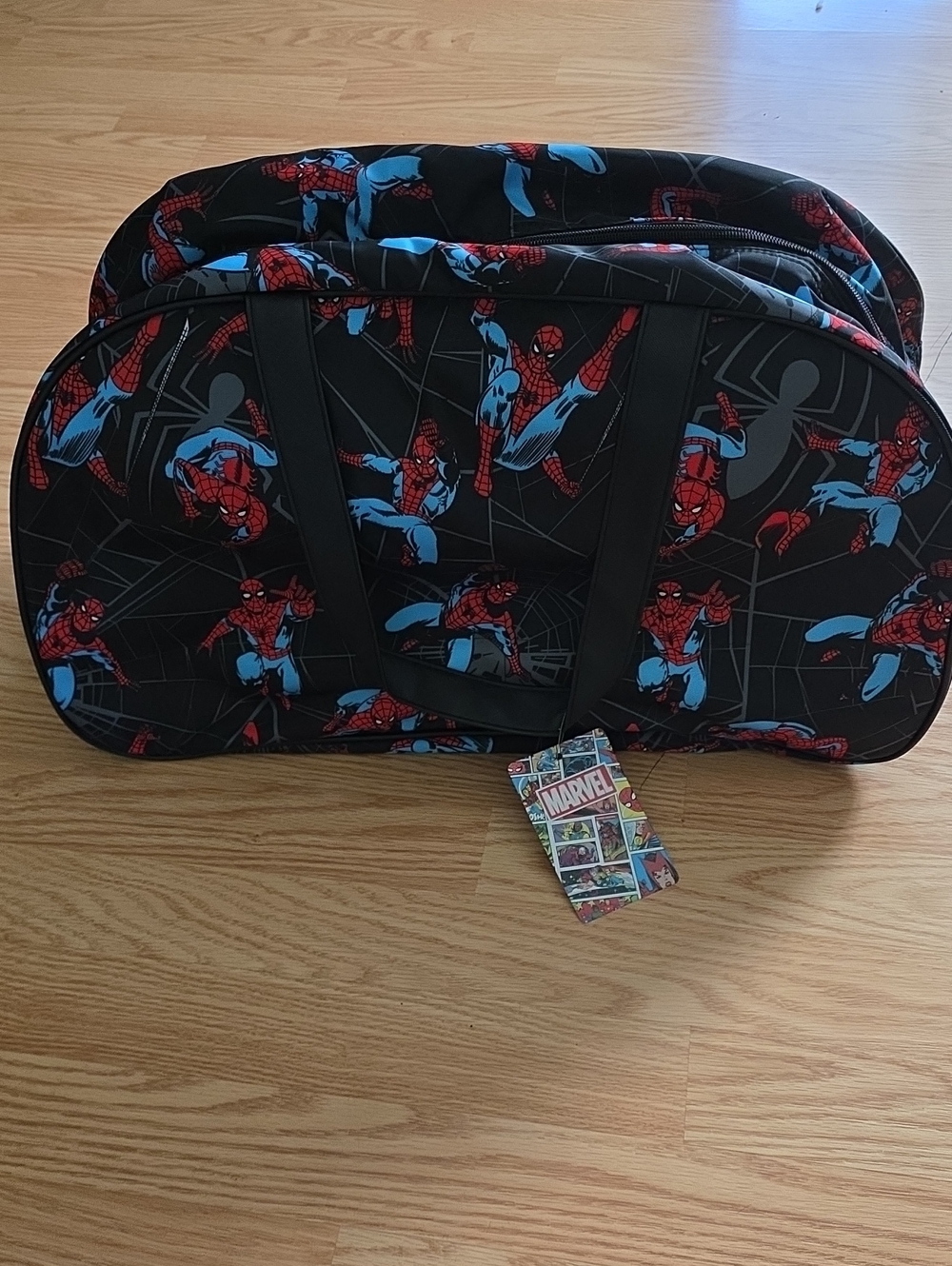Marvel Spider-Man Black Duffel Bag